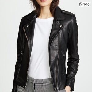 IRO Han Black Leather Jacket